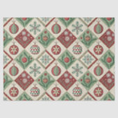 Vintages Muster - Weihnachtsmuster Seidenpapier (Vorderseite)