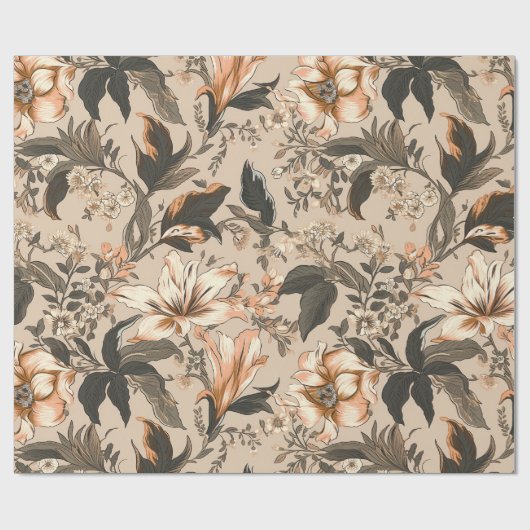 Vintages Musterpapier Geschenkpapier (Flach)