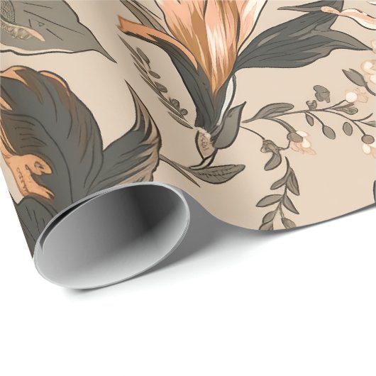 Vintages Musterpapier Geschenkpapier (Rolleneckpunkt)