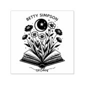 Vintages Mystic book Custom ex libris Briefmarke H Permastempel (Design)