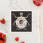 Vintages Mystic Eye Fortune Teller Halloween-Party Serviette (Beispiel)