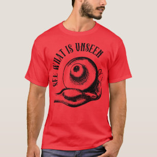 Vintages mystisches Auge im Hand-Esoterikokkult T-Shirt