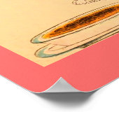 Vintages Nachspeiseposter Poster (Ecke)