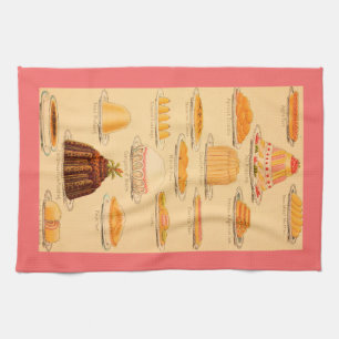 Vintages Nachtischküchentuch Geschirrtuch