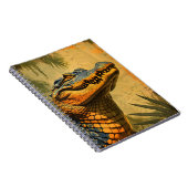 Vintages Nah-Up des Alligators Notizblock (Rechte Seite)