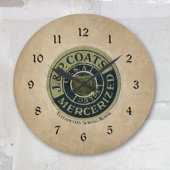 Vintages Nähen Ephemera Große Wanduhr