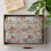 Vintages Nähen von Gewebepapier Seidenpapier (Geschenk)