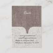 Vintages Nähmaschine-Handwerks-Mode-Mannequin Visitenkarte (Rückseite)