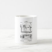 Vintages Nähmaschinentatent Kaffeetasse (Mittel)