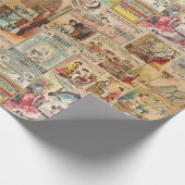 Vintages Nähmuster Geschenkpapier (Ecke)
