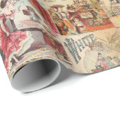 Vintages Nähmuster Geschenkpapier (Rolleneckpunkt)