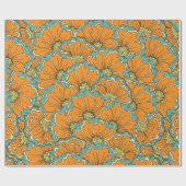 Vintages Nahost-Muster Geschenkpapier (Flach)