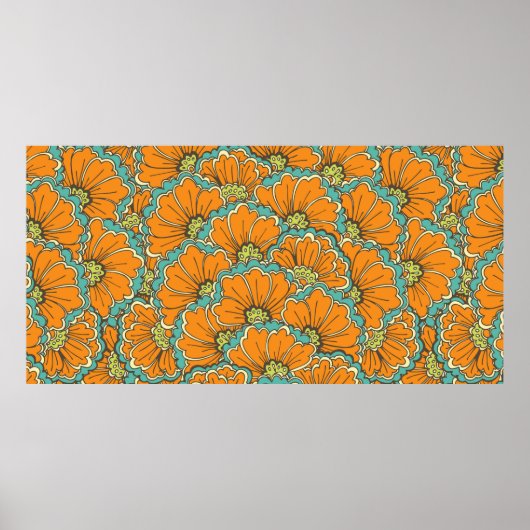 Vintages Nahost-Muster Poster (Vorne)