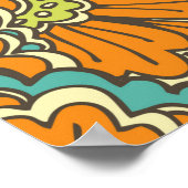 Vintages Nahost-Muster Poster (Ecke)