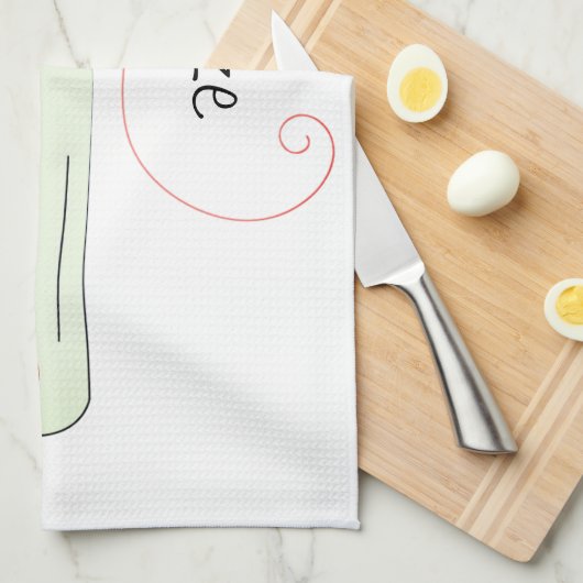 Vintages Nähset Geschirrtuch (Viertel Falte)