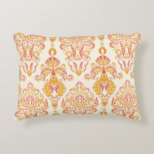 Vintages, nahtloses, blumenfreies Pflaster. Klassi Dekokissen