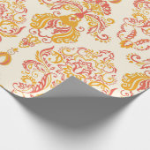 Vintages, nahtloses, blumenfreies Pflaster. Klassi Geschenkpapier (Ecke)