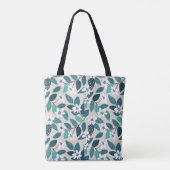 Vintages, nahtloses Blumenmuster. Schönes Weiß Tasche (Rückseite)