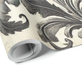 Vintages nahtloses botanisches Muster Geschenkpapier (Rolleneckpunkt)