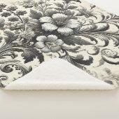 Vintages nahtloses botanisches Muster Sherpadecke (3/4)