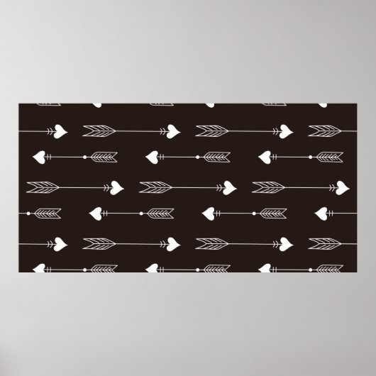 Vintages nahtloses Muster. Abstrakter Hintergrund Poster (Vorne)