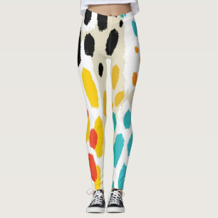 Vintages, nahtloses Muster bei Tierdruck Leggings