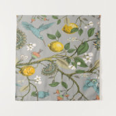 Vintages nahtloses Muster. Botanische Tapete Wandteppich (Vorderseite (Horizontal))