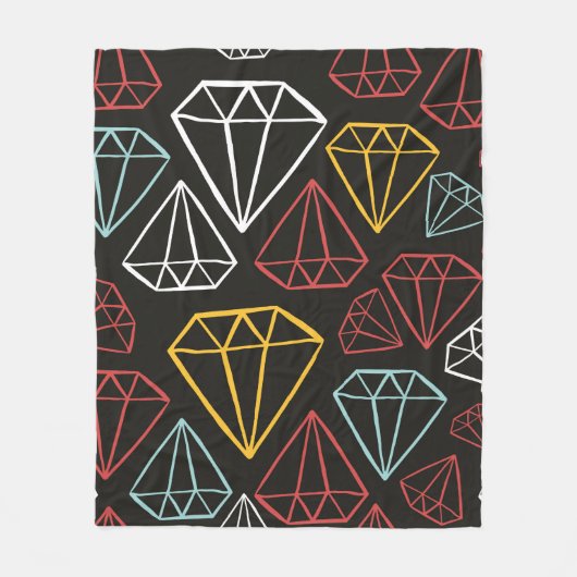 Vintages nahtloses Muster, Diamantkonstruktionsele Fleecedecke (Vorderseite)