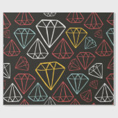 Vintages nahtloses Muster, Diamantkonstruktionsele Geschenkpapier (Flach)