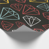 Vintages nahtloses Muster, Diamantkonstruktionsele Geschenkpapier (Ecke)