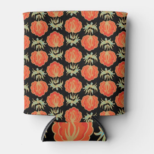 Vintages Nahtloses Muster Dosenkühler (Vorderseite)