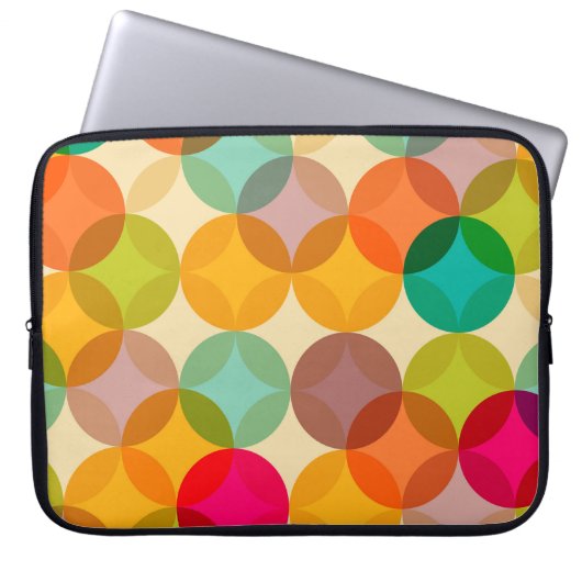 Vintages, nahtloses Muster, Hintergrund Laptopschutzhülle (Vorderseite)