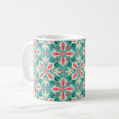 Vintages, nahtloses Muster Kaffeetasse (Vorderseite Links)