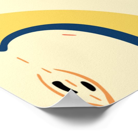 Vintages nahtloses Muster mit Apfel. Poster (Ecke)