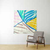 Vintages nahtloses Muster mit bunten Blätter Wandteppich (Beispiel)