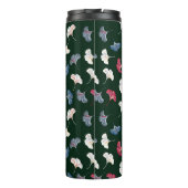 Vintages, nahtloses Muster mit Ginkgo-Blätter Thermosbecher (Rückseite)
