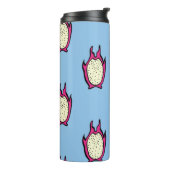 Vintages nahtloses Muster mit handgezeichneter Dra Thermosbecher (Nach links gedreht)