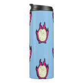 Vintages nahtloses Muster mit handgezeichneter Dra Thermosbecher (Nach rechts gedreht)