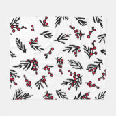 Vintages nahtloses Muster mit handgezogenem Winter Fleecedecke (Vorderseite (Horizontal))