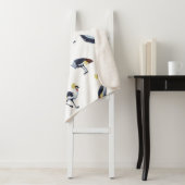 Vintages nahtloses Muster mit Kranvögeln. Sherpadecke (Beispiel)