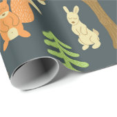 Vintages nahtloses Muster mit niedlichen Bärenbild Geschenkpapier (Rolleneckpunkt)