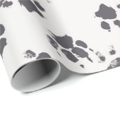 Vintages nahtloses Muster mit Pfotenfugen Geschenkpapier (Rolleneckpunkt)