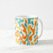 Vintages, nahtloses Muster mit Retro-Swirbel s Kaffeetasse (VorderseiteRechts)