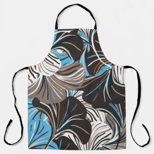 Vintages nahtloses Muster mit Streifen von Blume Schürze