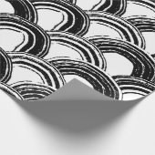 Vintages nahtloses Muster mit trockenem Pinselboge Geschenkpapier (Ecke)