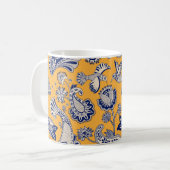 Vintages, nahtloses Muster mit Vögeln, pa Kaffeetasse (Vorderseite Links)