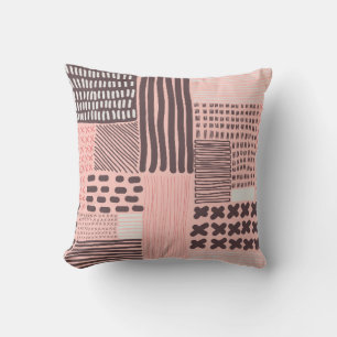 Vintages nahtloses Muster. Moderne, stilvolle Text Kissen