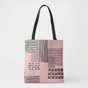 Vintages nahtloses Muster. Moderne, stilvolle Text Tasche