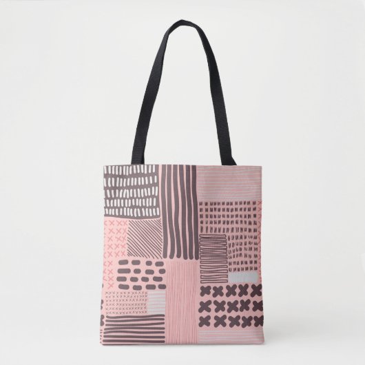 Vintages nahtloses Muster. Moderne, stilvolle Text Tasche (Vorderseite)