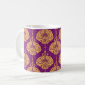 Vintages, nahtloses Staubmuster Kaffeetasse (Vorderseite Links)